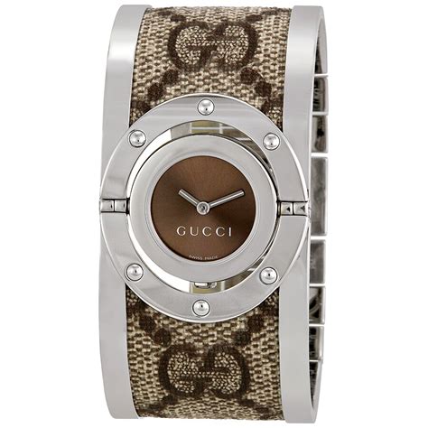 gucci 112 twirl bangle ladies watch|gucci twirl watches for women.